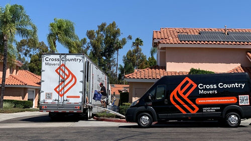 Cross Country Movers truck and van